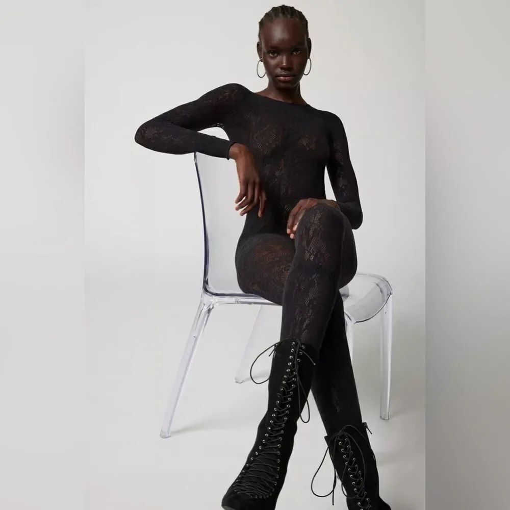 *NEW* Urban outfitters out from under divine catsuit Black